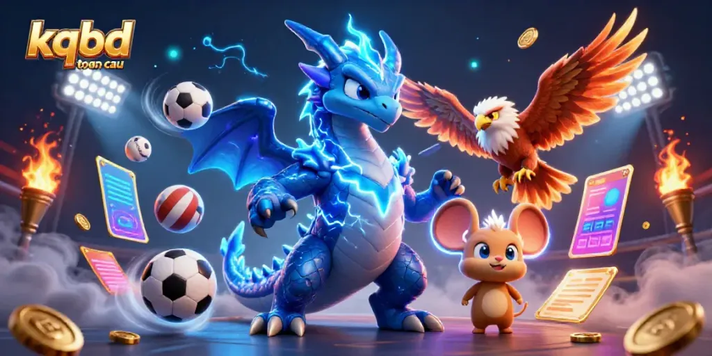 Experience live sports action with kqbd toan cau, showcasing vibrant 3D characters and thrilling game elements.