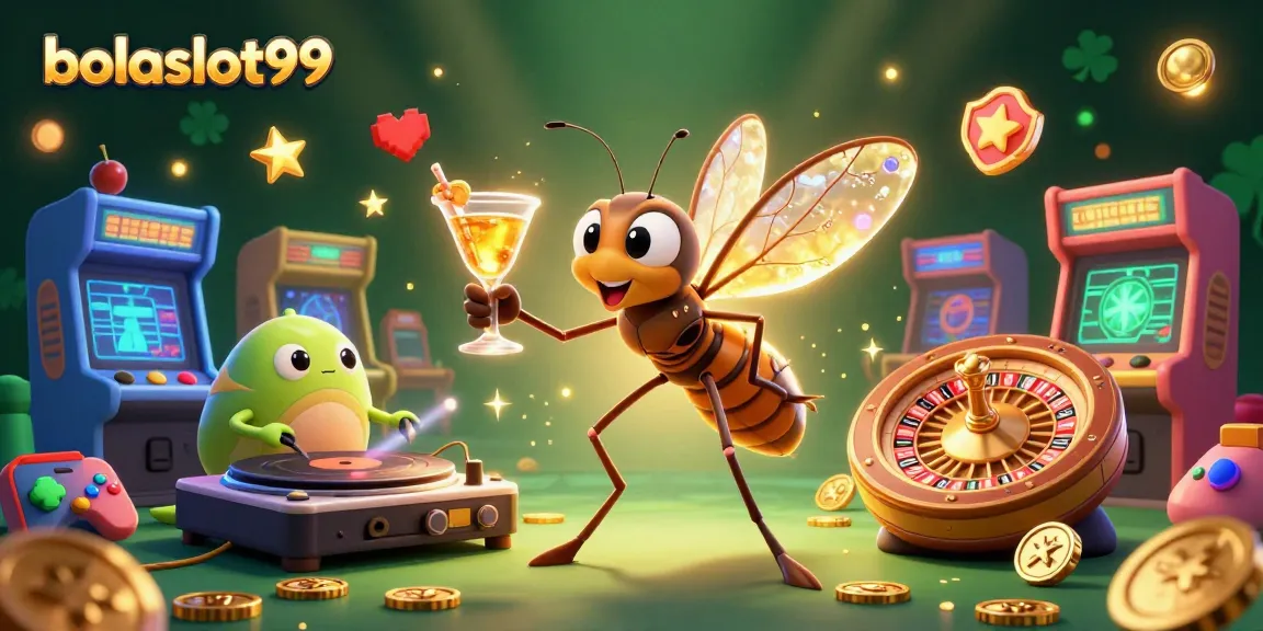 Engage with bolaslot99's vibrant 3D casino scene featuring a unique combination of gaming elements.