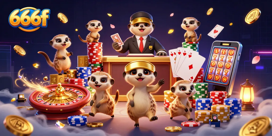Experience the thrill of winning at 666f with engaging meerkat casino antics and vibrant gaming elements.