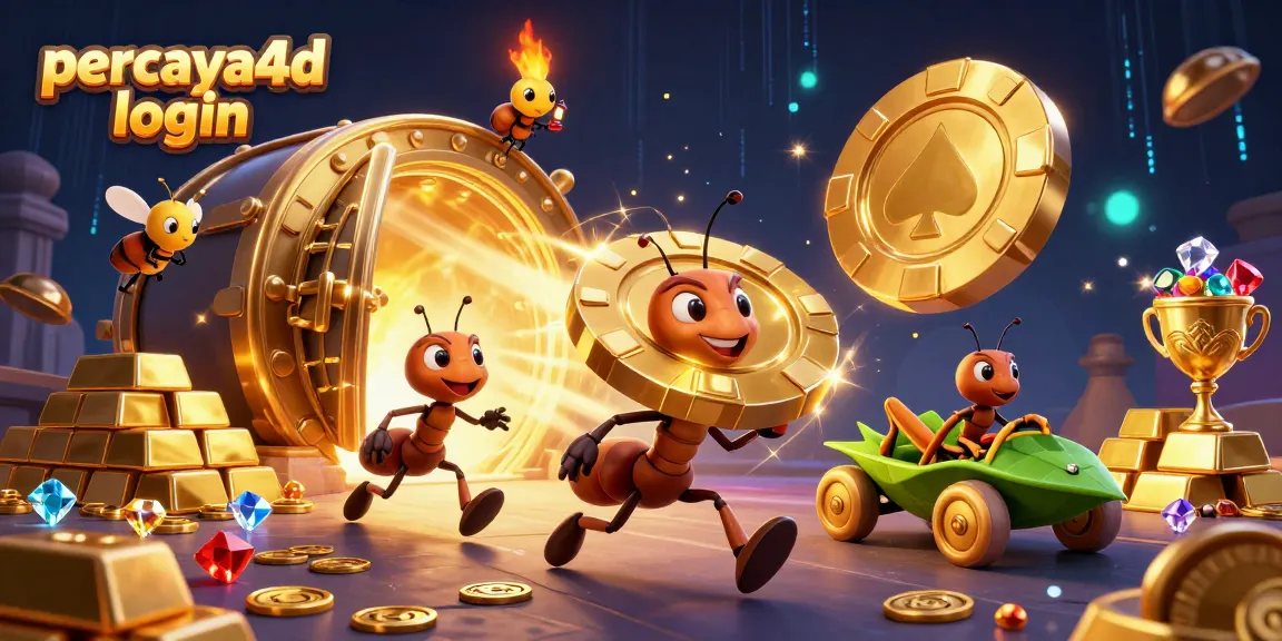 Menggunakan percaya4d login, ant tim bertualang mengangkut chip poker emas melawan realitas!