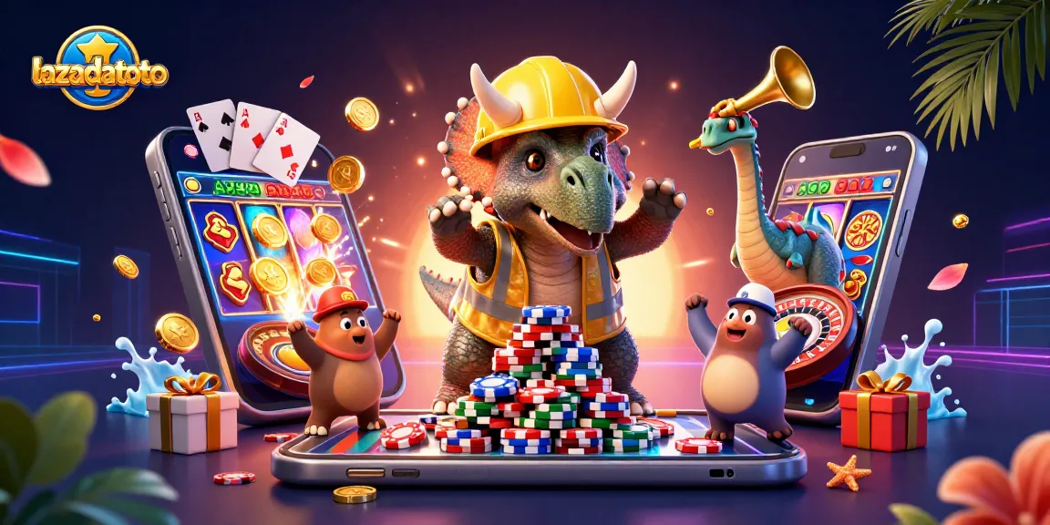 Raih kemenangan di lazadatoto dengan triceratops membangun tumpukan chip poker.