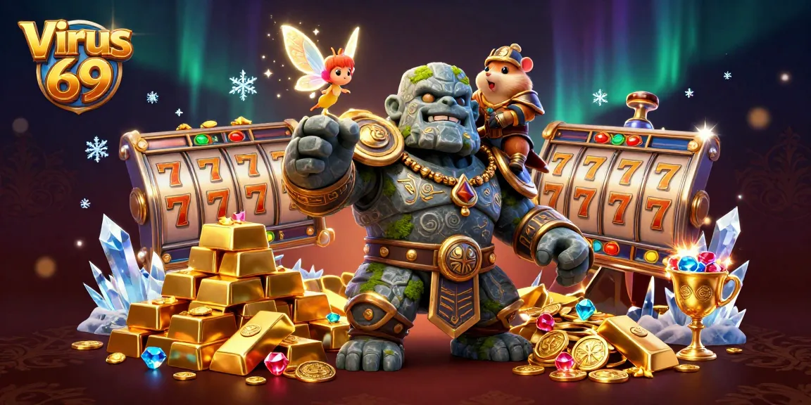 Spin to win with Virus 69: immerse in a vibrant casino adventure filled with treasures!