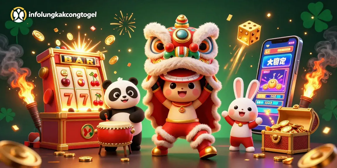 Experience the excitement of infolengkapcongtogel with vibrant 3D casino characters celebrating with jackpots and fun.