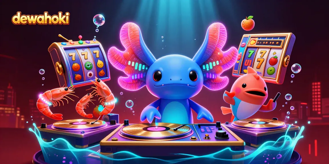 Engage with dewahoki's vibrant slot games featuring colorful characters in an underwater casino setting.