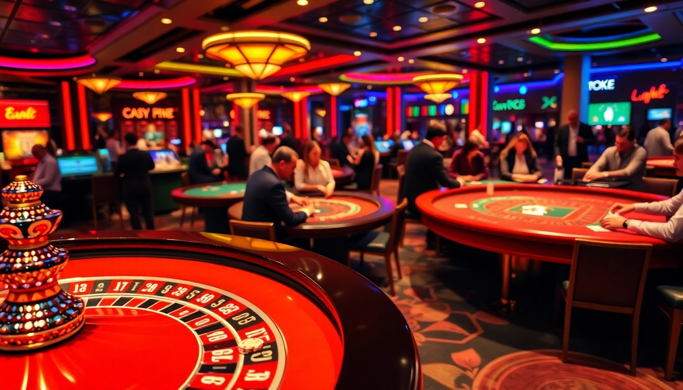 Experience afktoto at a vibrant casino with engaging players and colorful chips.